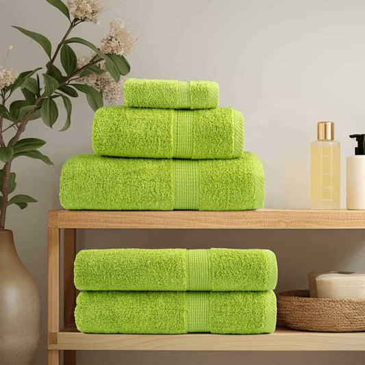 Guest Towel 10 pcs Apple green 15 x 21 cm Cotton