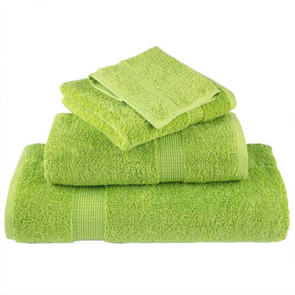Guest Towel 10 pcs Apple green 15 x 21 cm Cotton