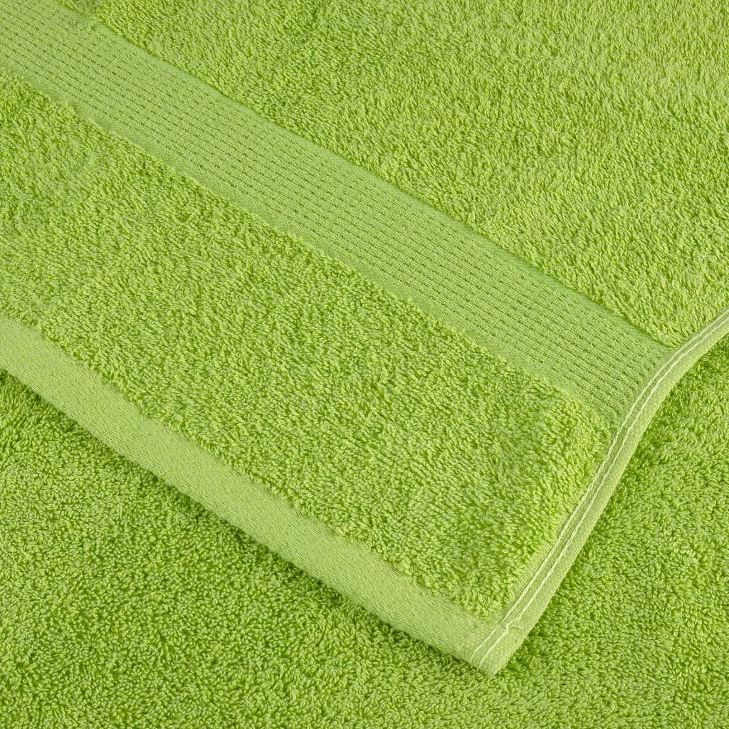 Premium Hand Towels SOLUND 10 pcs Apple Green 50x100 cm 600 gsm