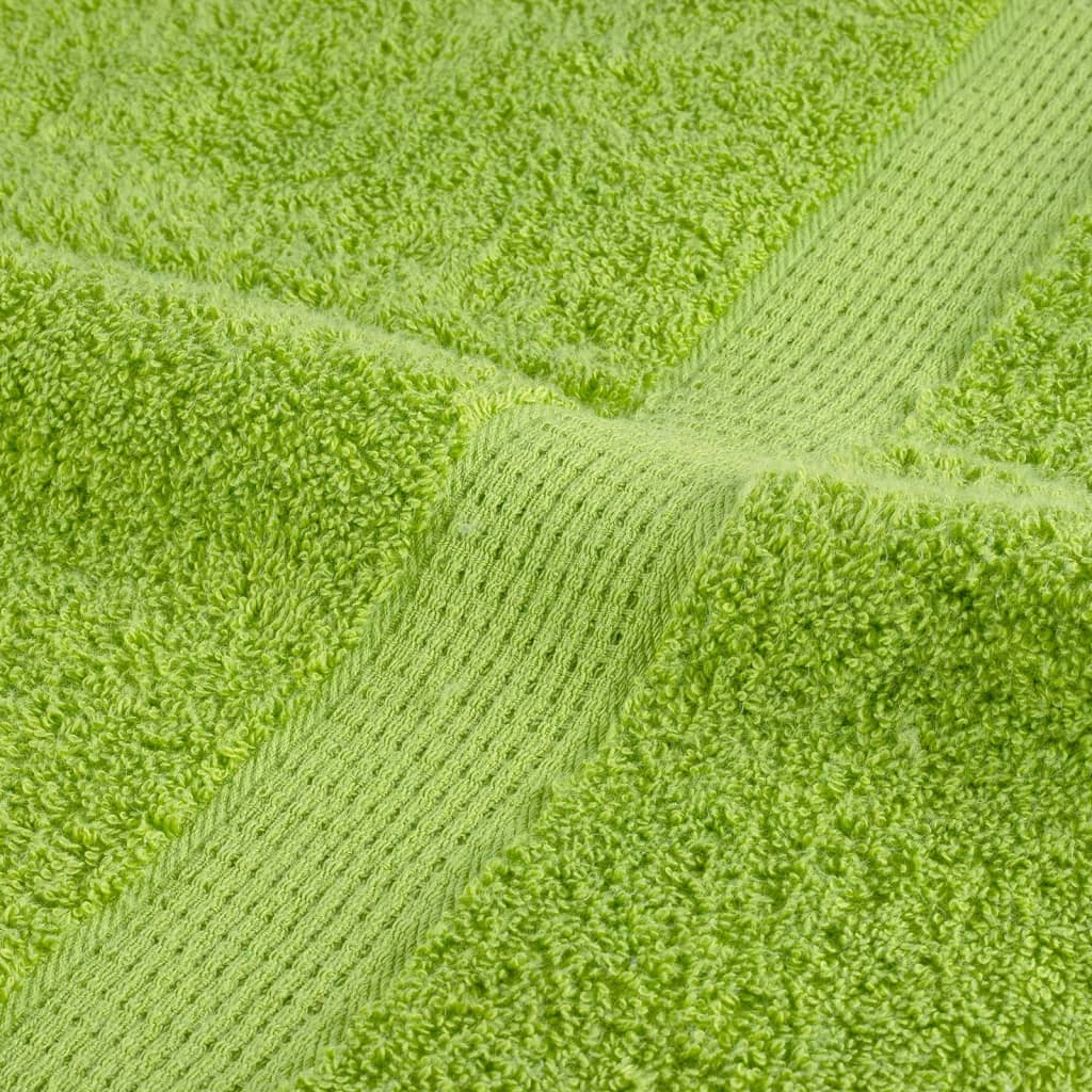 Premium Hand Towels SOLUND 10 pcs Apple Green 50x100 cm 600 gsm