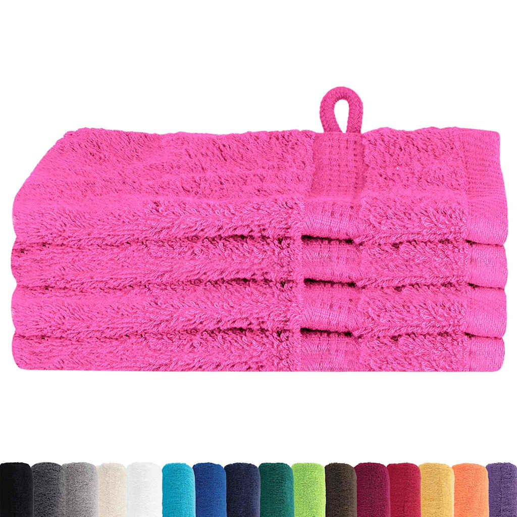 Guest Towel 4 pcs Pink 15 x 21 cm Cotton