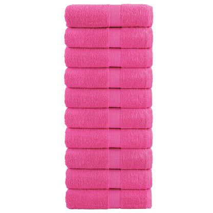 Premium Guest Towels SOLUND 10 pcs Pink 30x50 cm 600 gsm