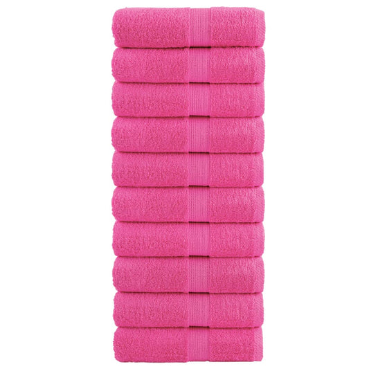 Premium Guest Towels SOLUND 10 pcs Pink 30x50 cm 600 gsm