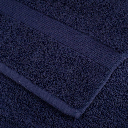 8 Piece Premium Towel Set SOLUND Navy Blue 600 gsm