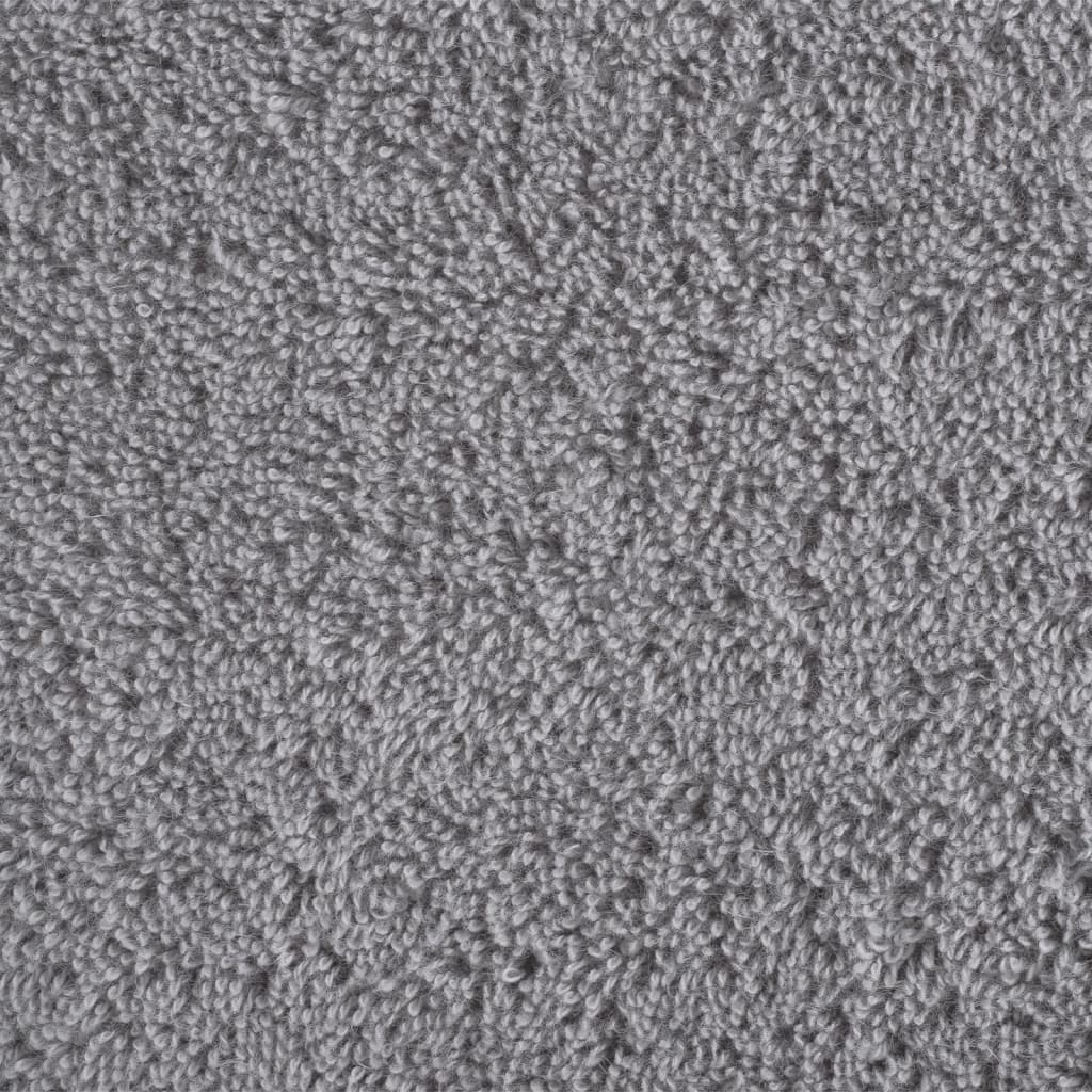8 Piece Premium Towel Set SOLUND Grey 600 gsm