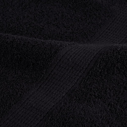 6 Piece Premium Towel Set SOLUND Black 600 gsm