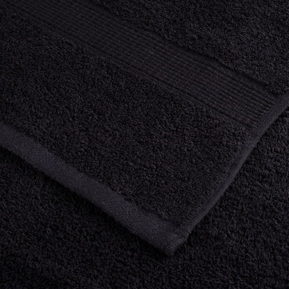 12 Piece Premium Towel Set SOLUND Black 600 gsm