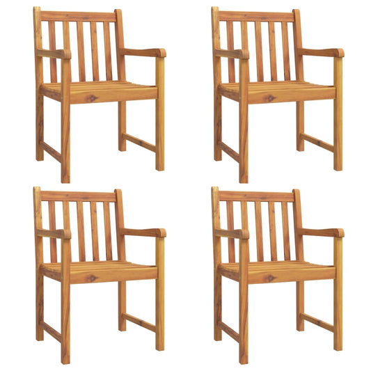Garden Chairs 4 pcs 56x55.5x90 cm Solid Wood Acacia