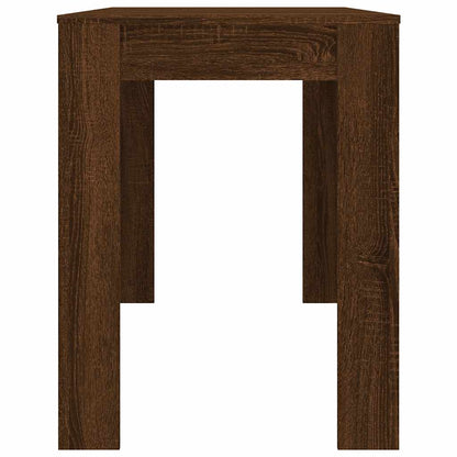 Dining Table Brown Oak 120x60x76 cm Engineered Wood
