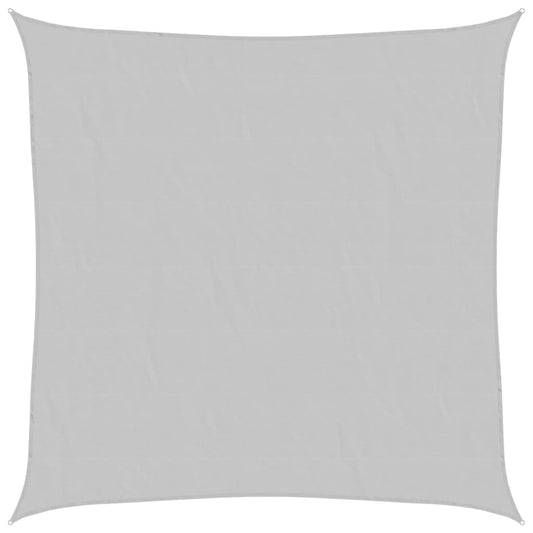Sun Shade Sail Light Grey 2x2 m 100% Polyester Oxford