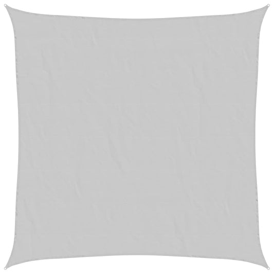 Sun Shade Sail Light Grey 4x4 m 100% Polyester Oxford