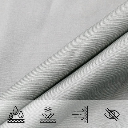 Sun Shade Sail Light Grey 5x5 m 100% Polyester Oxford