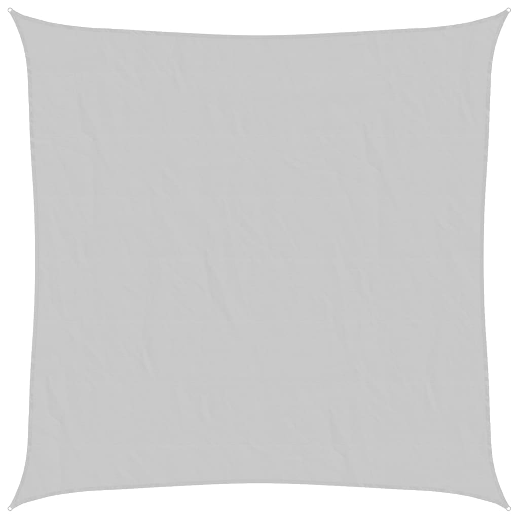 Sun Shade Sail Light Grey 7x7 m 100% Polyester Oxford