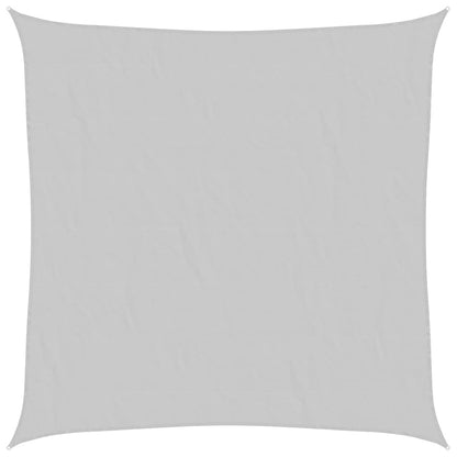Sun Shade Sail Light Grey 7x7 m 100% Polyester Oxford