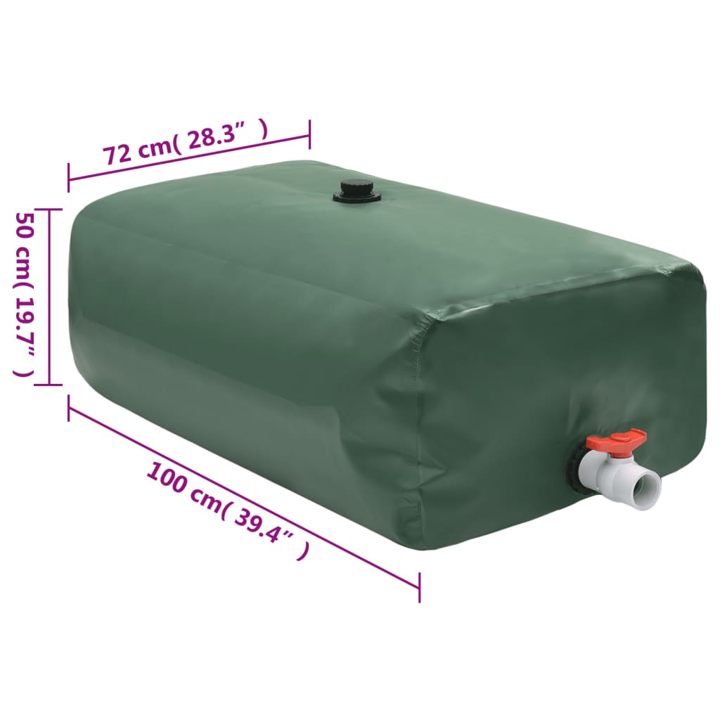 Water Tank with Tap Foldable 360 L PVC