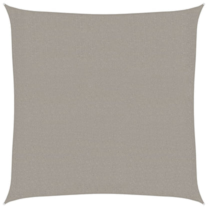 Sunshade Sail 160 g/m² Square Light Grey 3x3 m HDPE