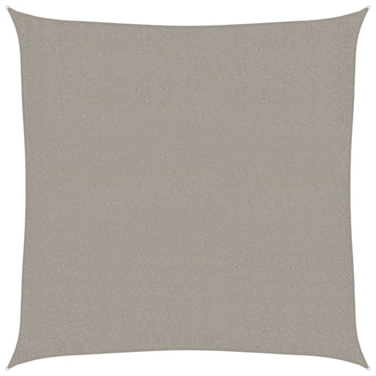 Sunshade Sail 160 g/m² Square Light Grey 3x3 m HDPE
