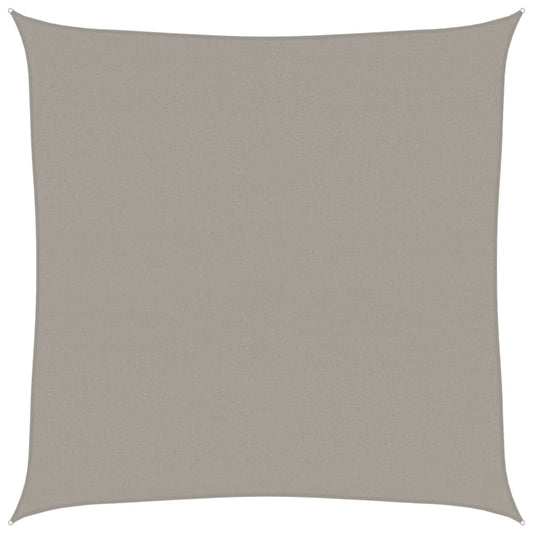 Sunshade Sail 160 g/m² Square Light Grey 7x7 m HDPE