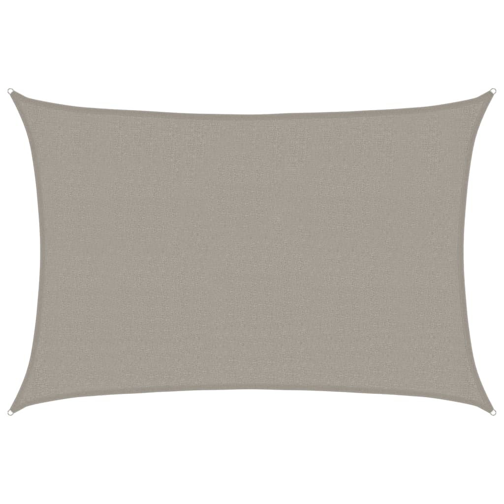 Sunshade Sail 160 g/m² Rectangular Light Grey 2.5x4 m HDPE