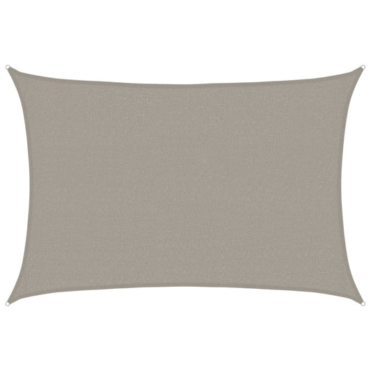 Sunshade Sail 160 g/m² Rectangular Light Grey 2.5x4 m HDPE