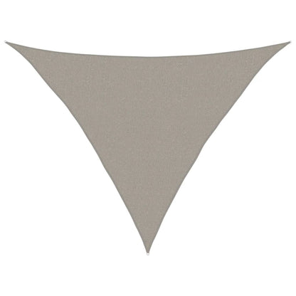 Sunshade Sail 160 g/m² Triangular Light Grey 2.5x2.5x3.5 m HDPE