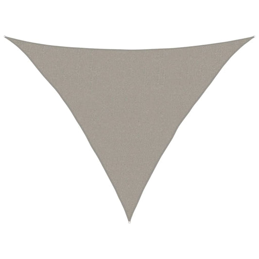 Sunshade Sail 160 g/m² Triangular Light Grey 2.5x2.5x3.5 m HDPE