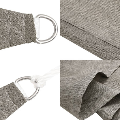 Sunshade Sail 160 g/m² Triangular Light Grey 2.5x2.5x3.5 m HDPE