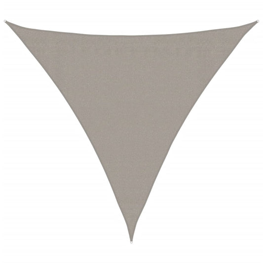 Sunshade Sail 160 g/m² Triangular Light Grey 3.6x3.6x3.6 m HDPE