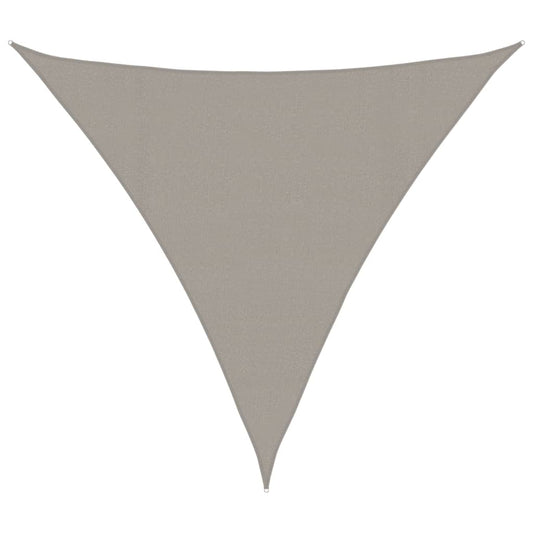 Sunshade Sail 160 g/m² Triangular Light Grey 4x4x4 m HDPE