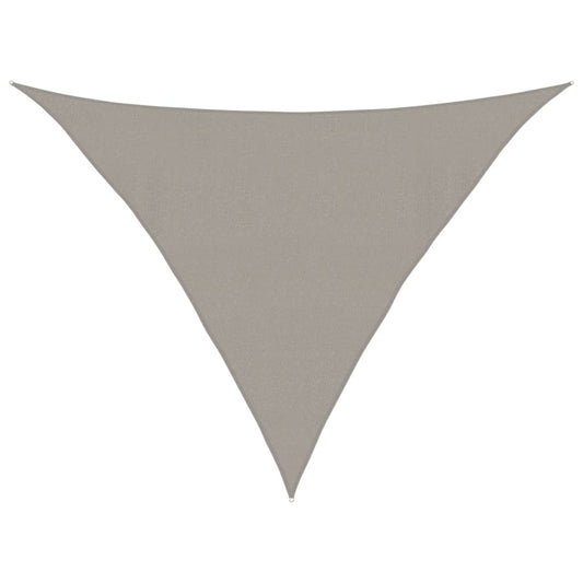 Sunshade Sail 160 g/m² Triangular Light Grey 4x4x5.8 m HDPE