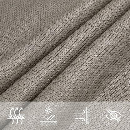 Sunshade Sail 160 g/m² Triangular Light Grey 4x4x5.8 m HDPE