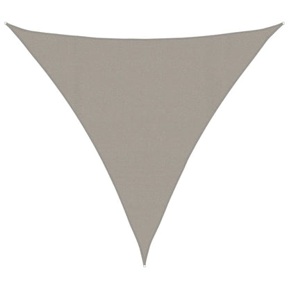 Sunshade Sail 160 g/m² Triangular Light Grey 4.5x4.5x4.5 m HDPE