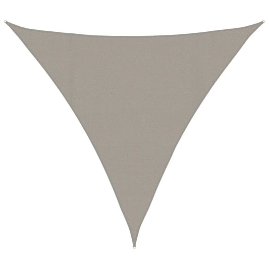 Sunshade Sail 160 g/m² Triangular Light Grey 4.5x4.5x4.5 m HDPE