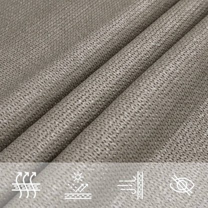 Sunshade Sail 160 g/m² Triangular Light Grey 5x6x6 m HDPE