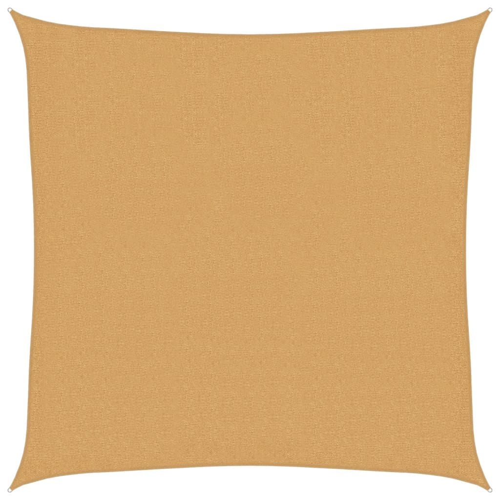 Sunshade Sail 160 g/m² Square Sand 2.5x2.5 m HDPE