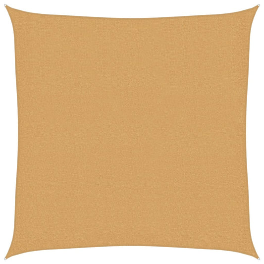 Sunshade Sail 160 g/m² Square Sand 2.5x2.5 m HDPE