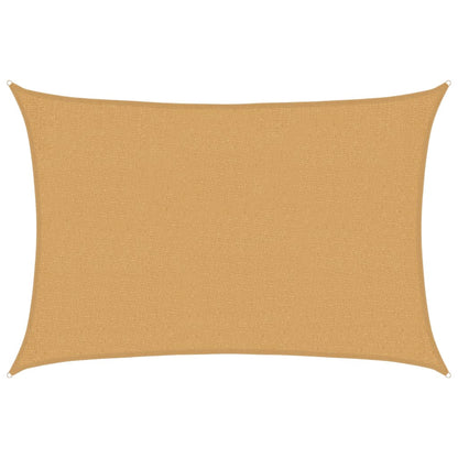 Sunshade Sail 160 g/m² Rectangular Sand 2x3 m HDPE