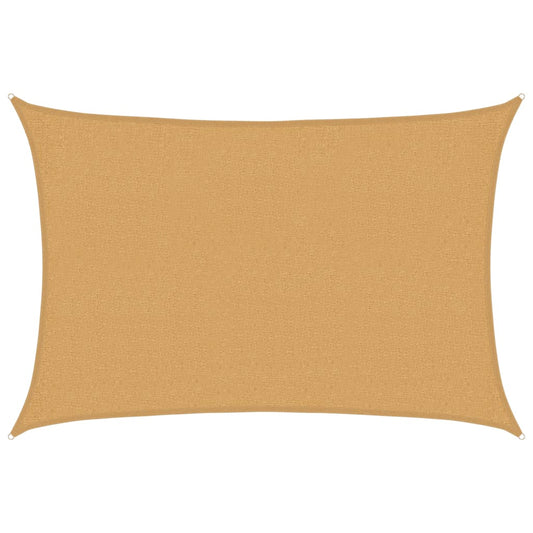 Sunshade Sail 160 g/m² Rectangular Sand 2x3 m HDPE