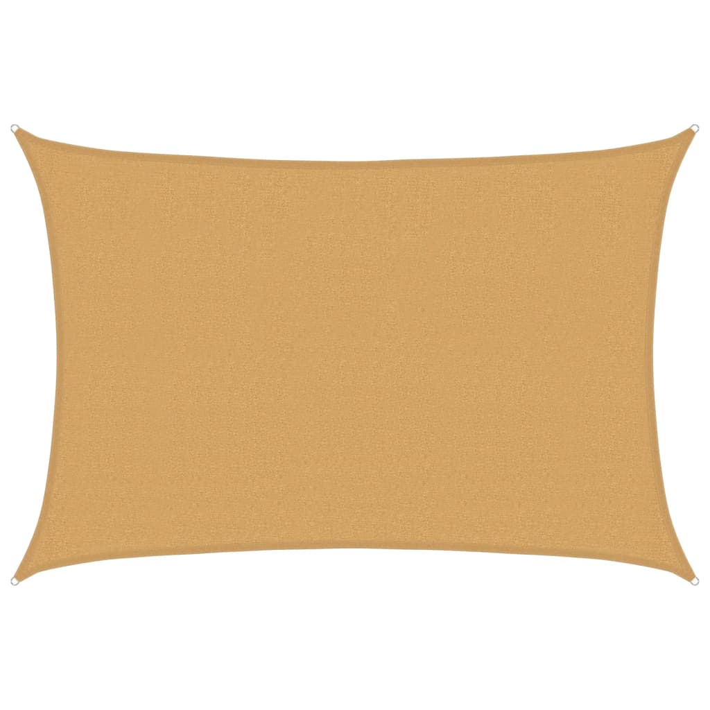 Sunshade Sail 160 g/m² Rectangular Sand 2.5x4 m HDPE