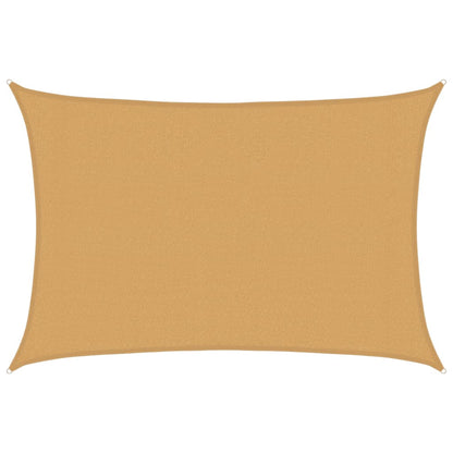 Sunshade Sail 160 g/m² Rectangular Sand 3x5 m HDPE
