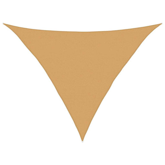 Sunshade Sail 160 g/m² Triangular Sand 5x5x6 m HDPE