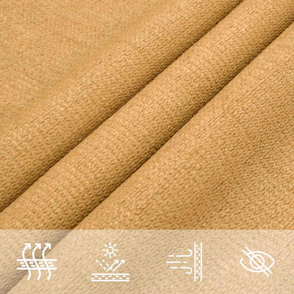 Sunshade Sail 160 g/m² Triangular Sand 5x5x6 m HDPE