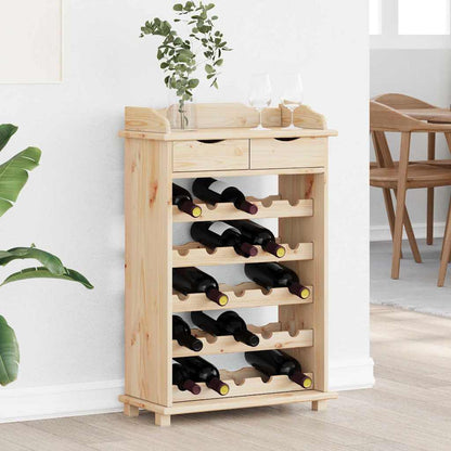 Wine Rack 90x60x30 cm Solid Wood Pine