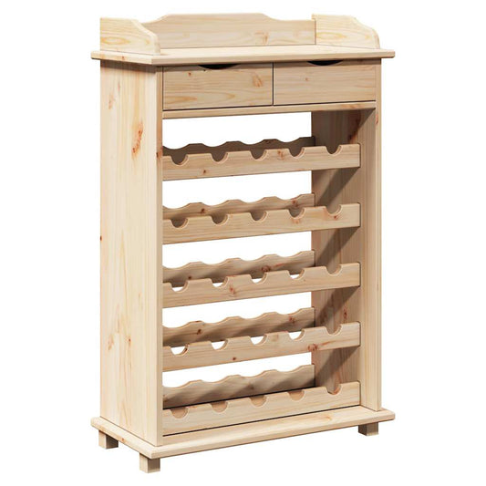 Wine Rack 90x60x30 cm Solid Wood Pine
