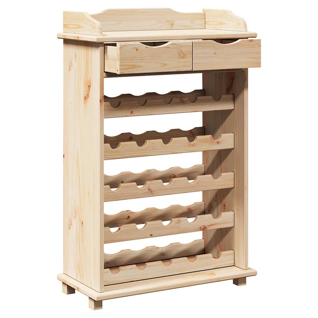 Wine Rack 90x60x30 cm Solid Wood Pine