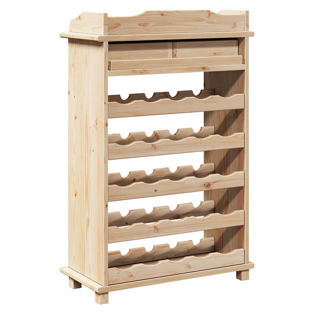 Wine Rack 90x60x30 cm Solid Wood Pine