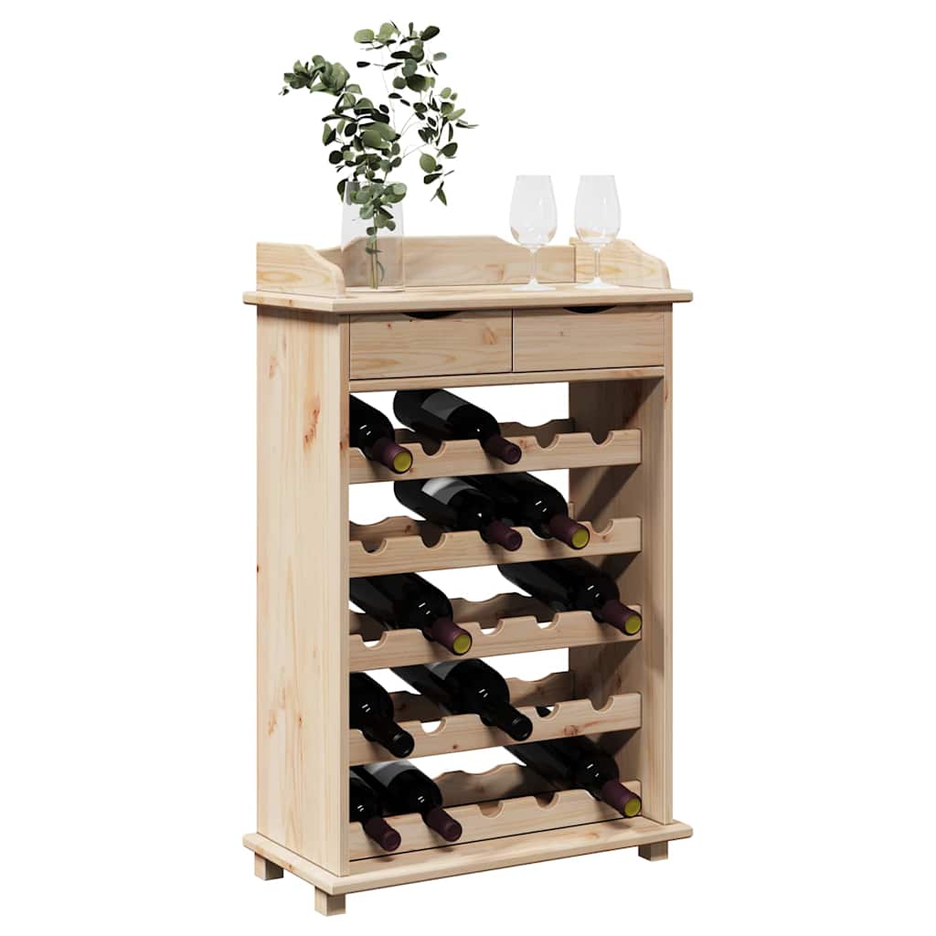 Wine Rack 90x60x30 cm Solid Wood Pine