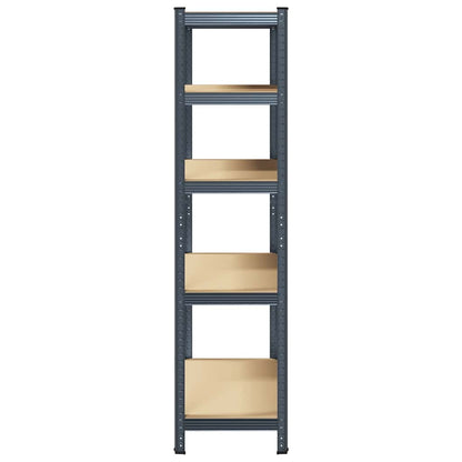 5-Layer Heavy-duty Shelf Anthracite Steel&Engineered Wood