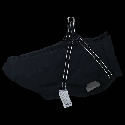 Dog Coat with Harness Waterproof Reflective Black 5XL