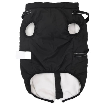 Dog Coat with Harness Waterproof Reflective Black 6XL